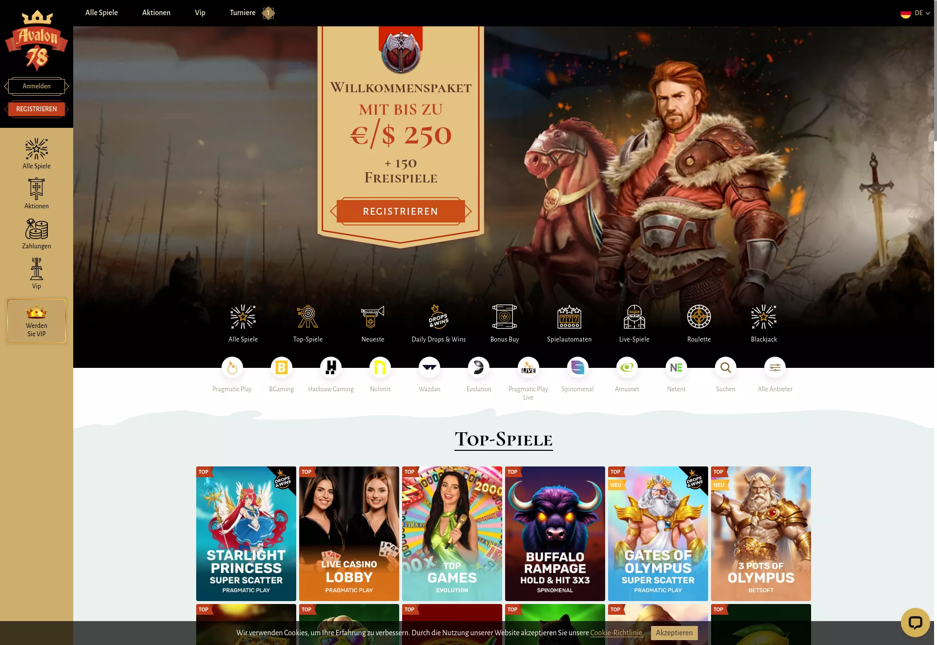 Desktop screen. Avalon78 Up to $250 + 150 FS