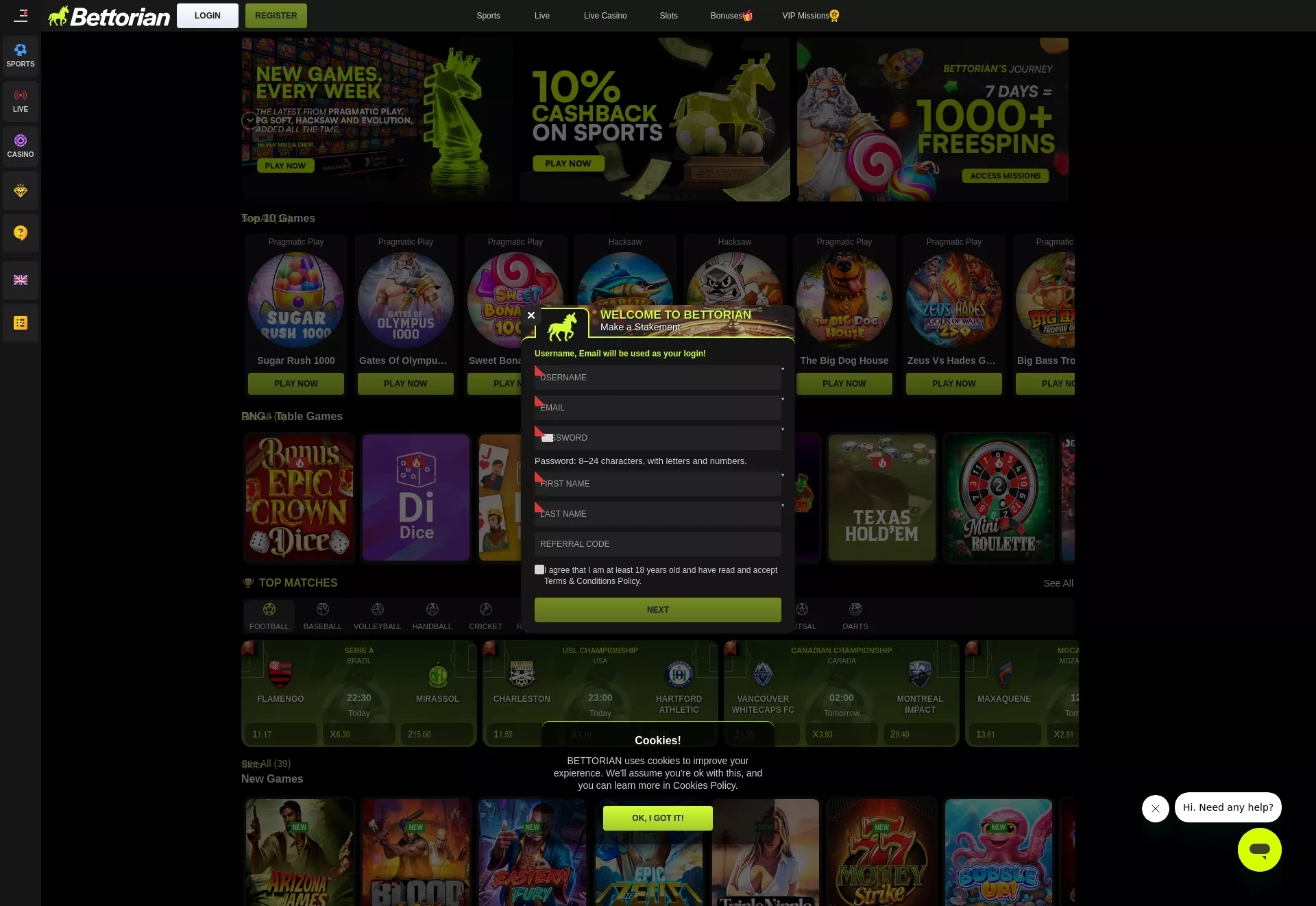 Desktop screen. Bettorian Get 900 FS