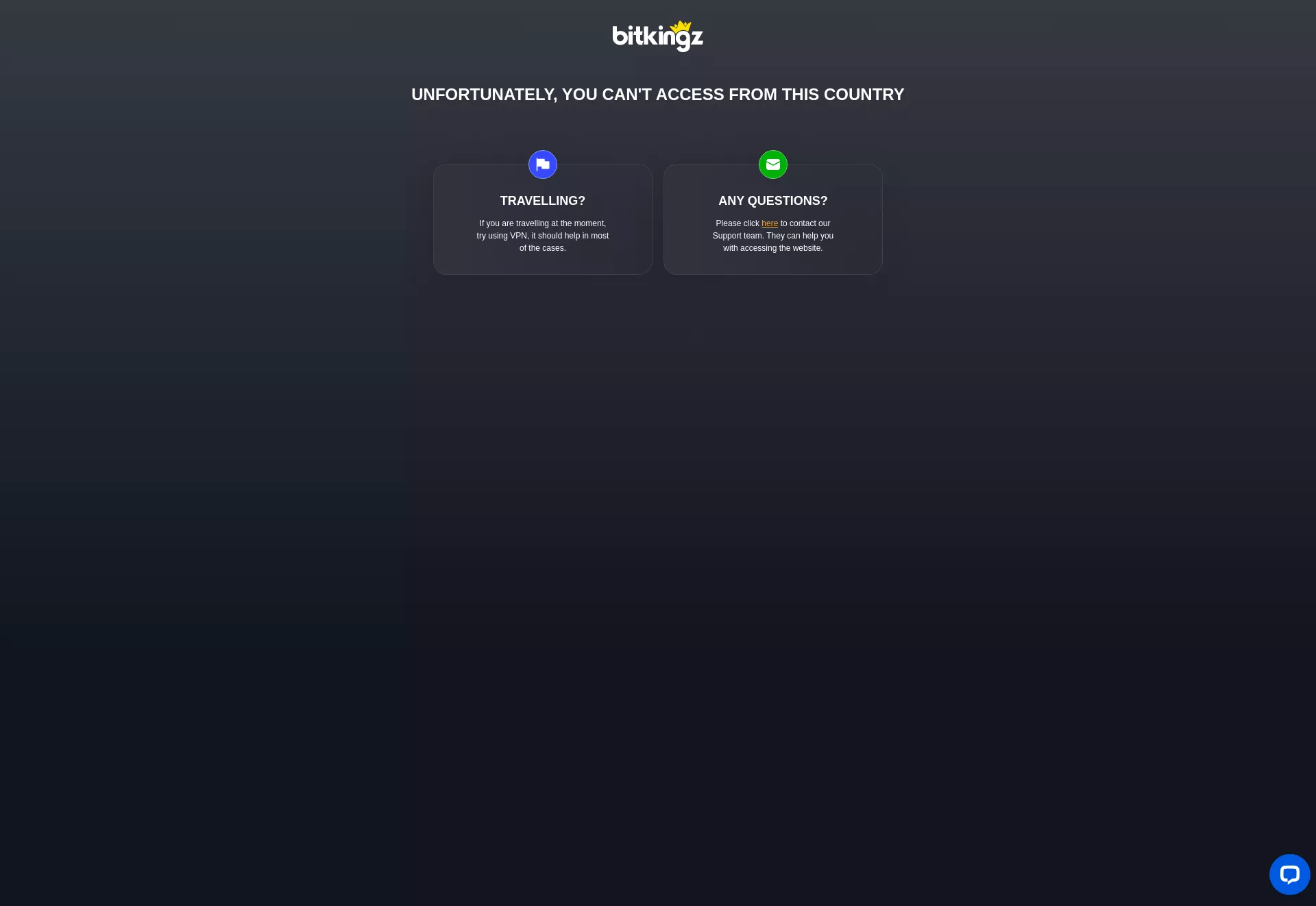 Desktop screen. Bitkingz Up to $5000 + 500 FS