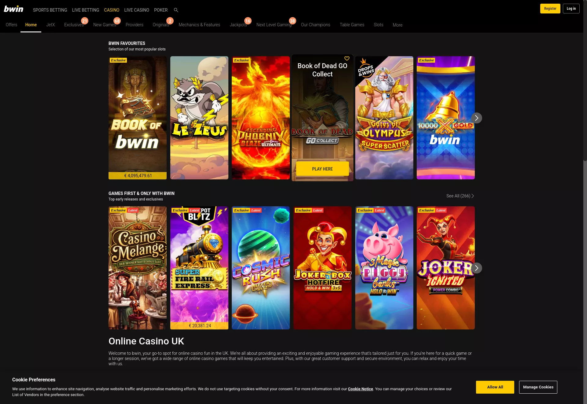 Desktop screen. Bwin 100% hasta $ 200