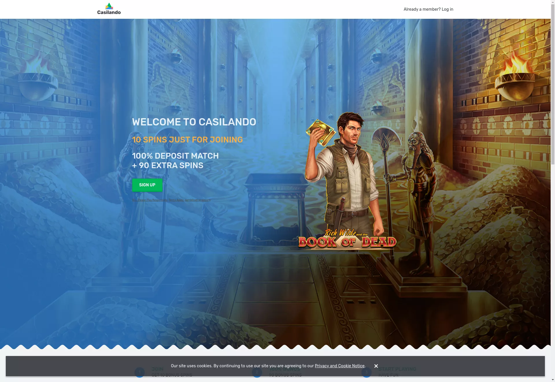 Desktop screen. Casilando Get 10 FS