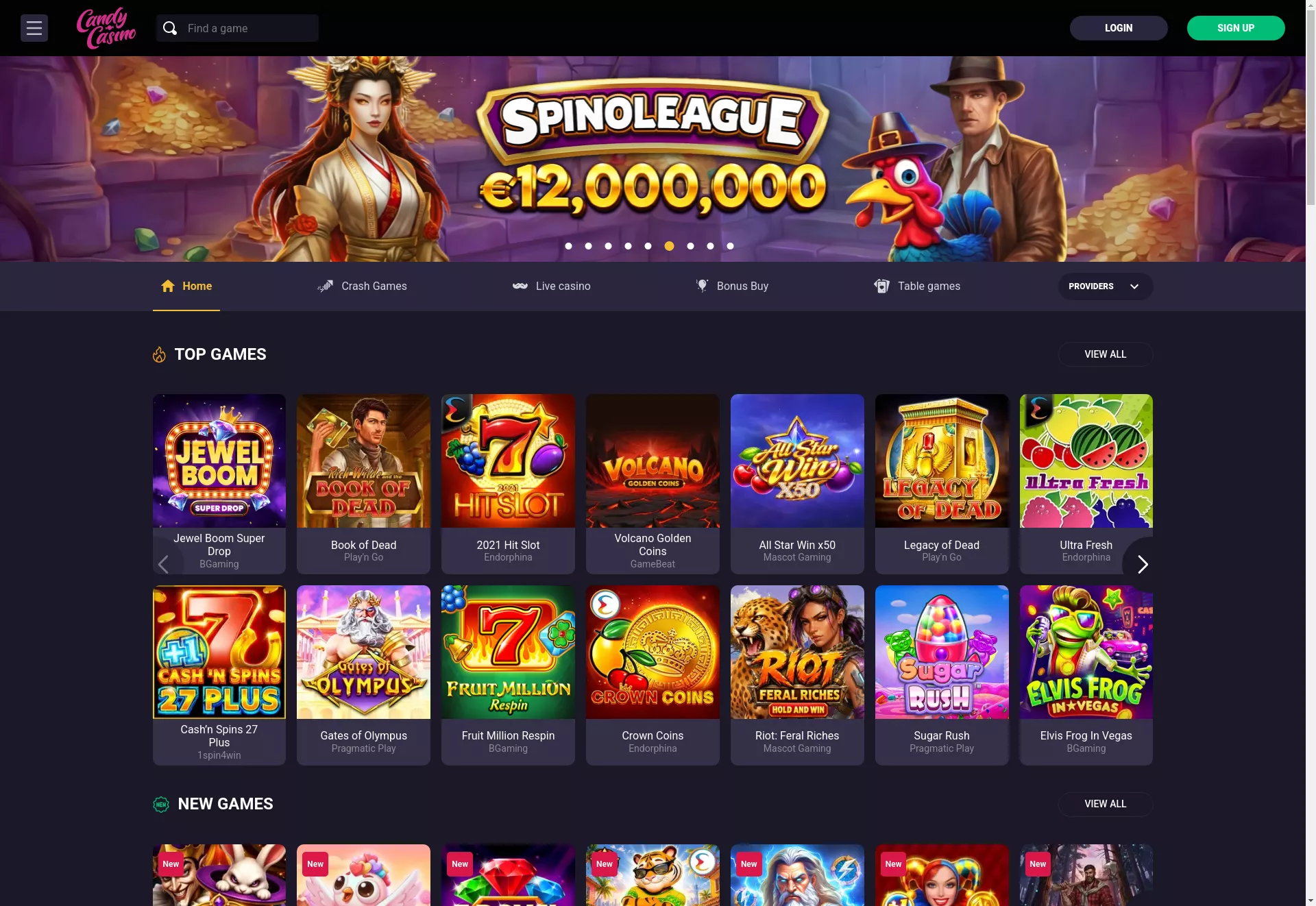 Desktop screen. Dendy Casino Up to $600