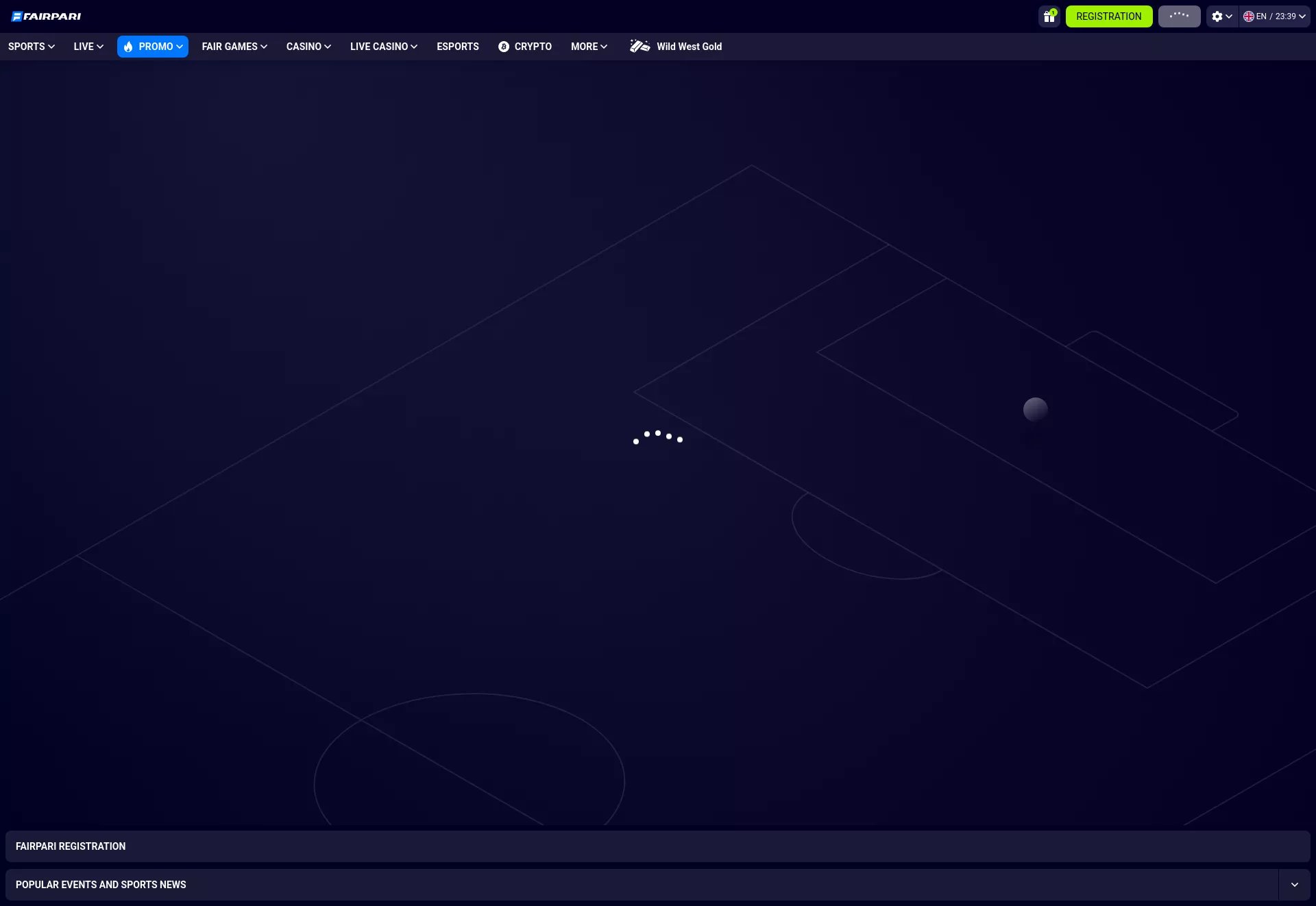 Desktop screen. Fairpari Up to $1500 + 150 FS