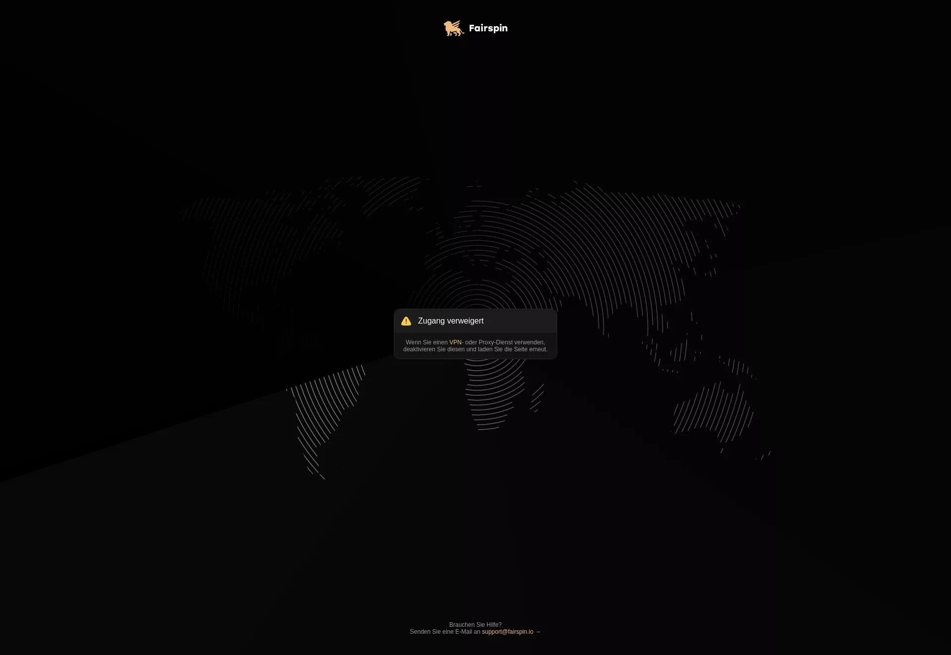 Desktop screen. Fairspin Up to $10000 + 200 FS