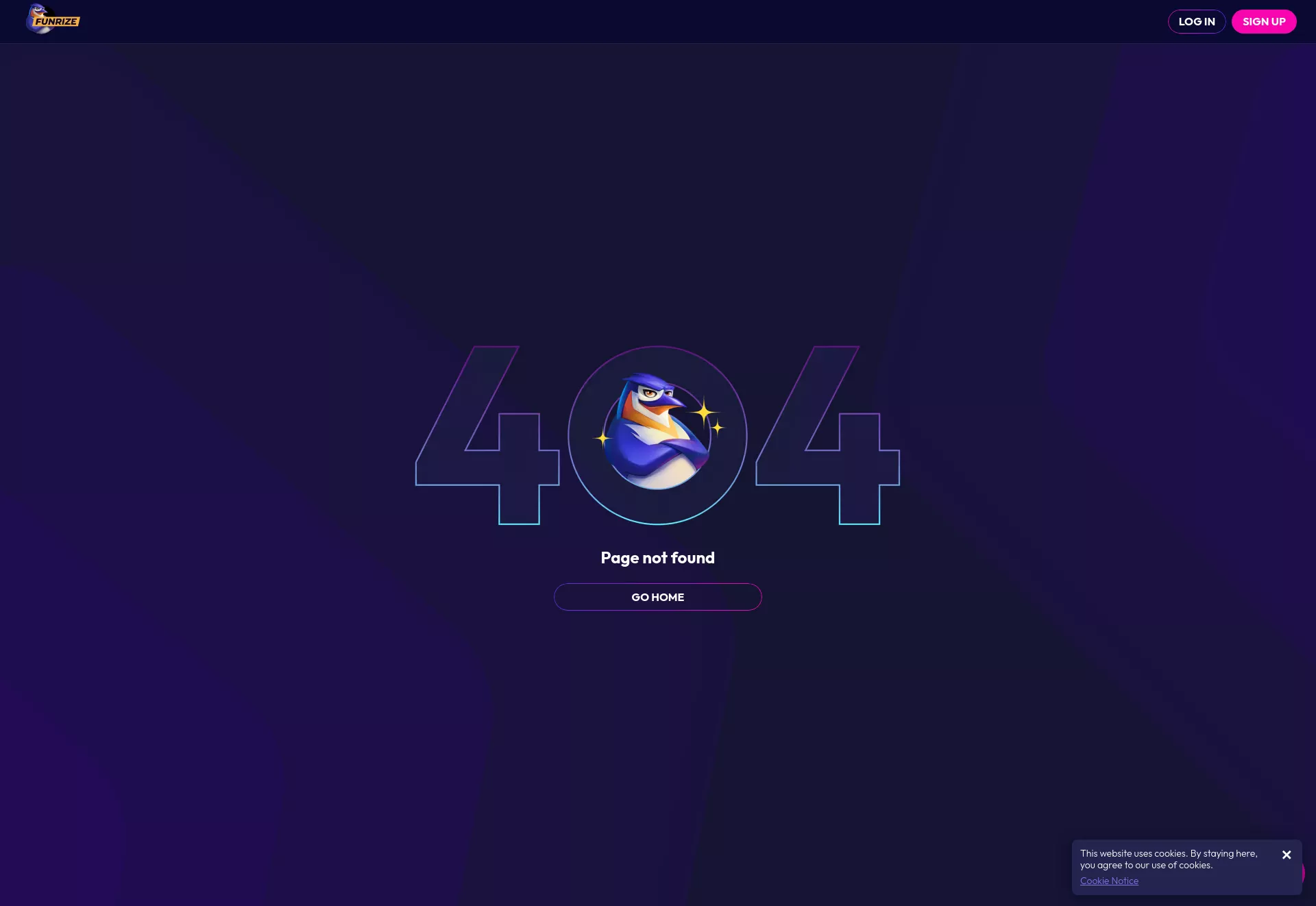 Desktop screen. Funrize Up to 75,000 Coins