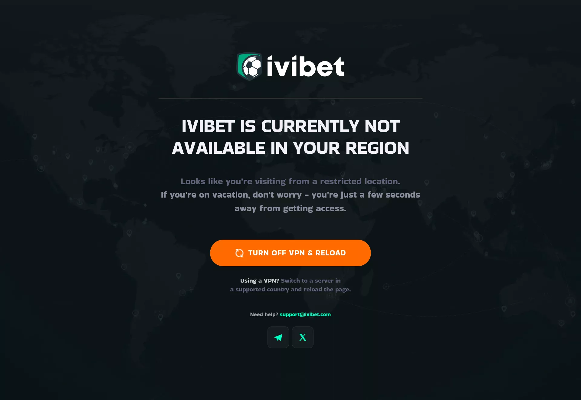 Desktop screen. Ivibet Casino Up to $300 + 170 FS