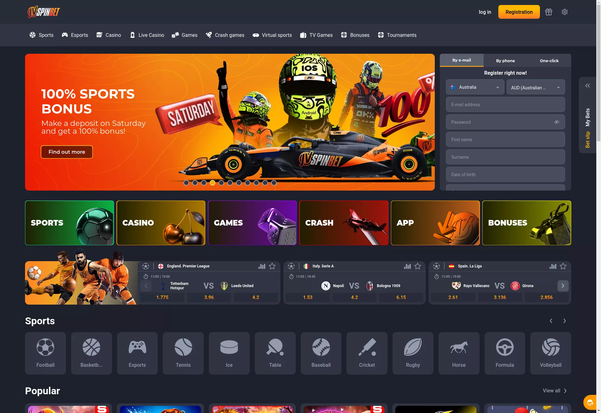 Desktop screen. JVSPINBET Up to $1500 + 150 FS