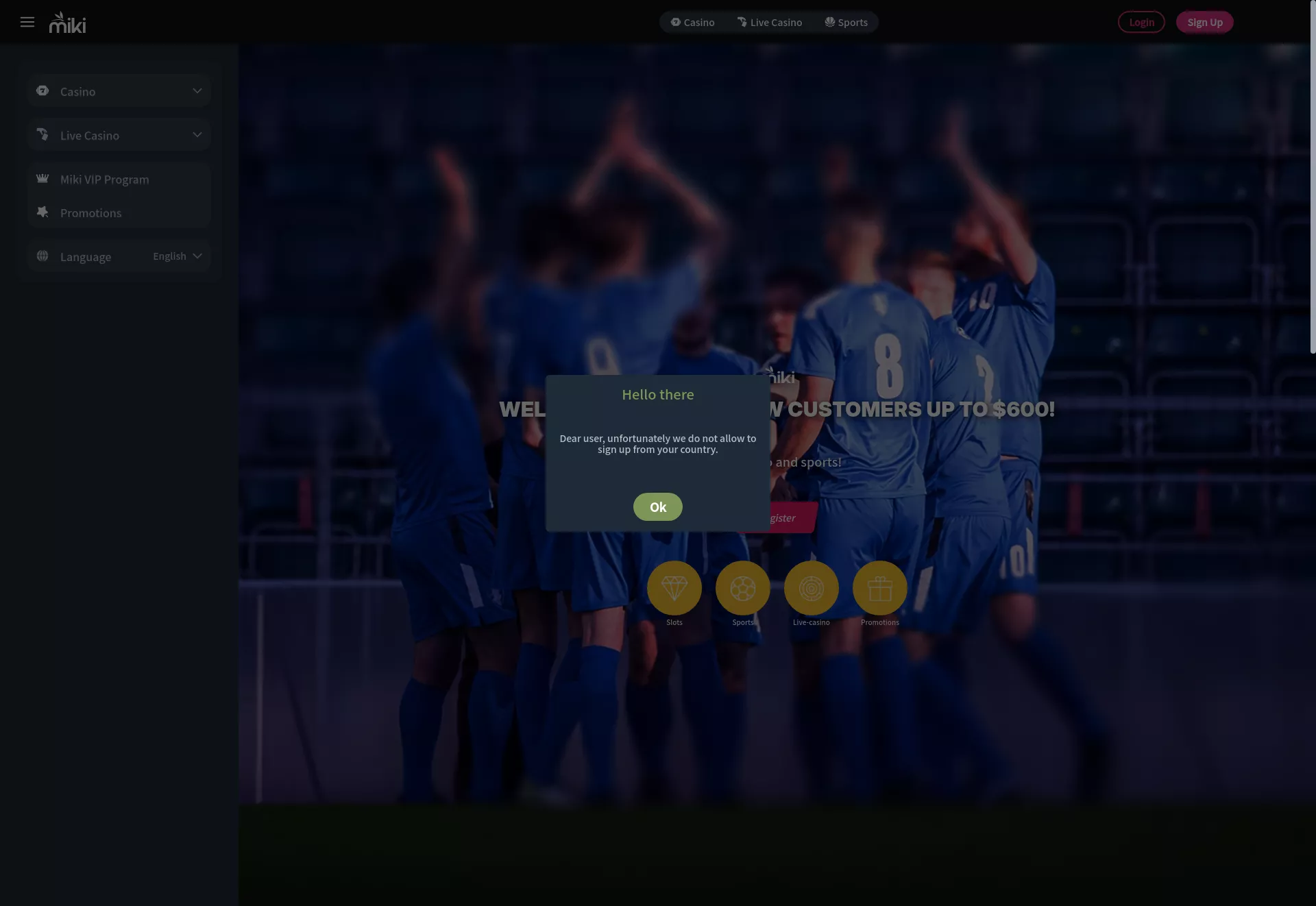 Desktop screen. Miki 400% up to $80 + 40 FS