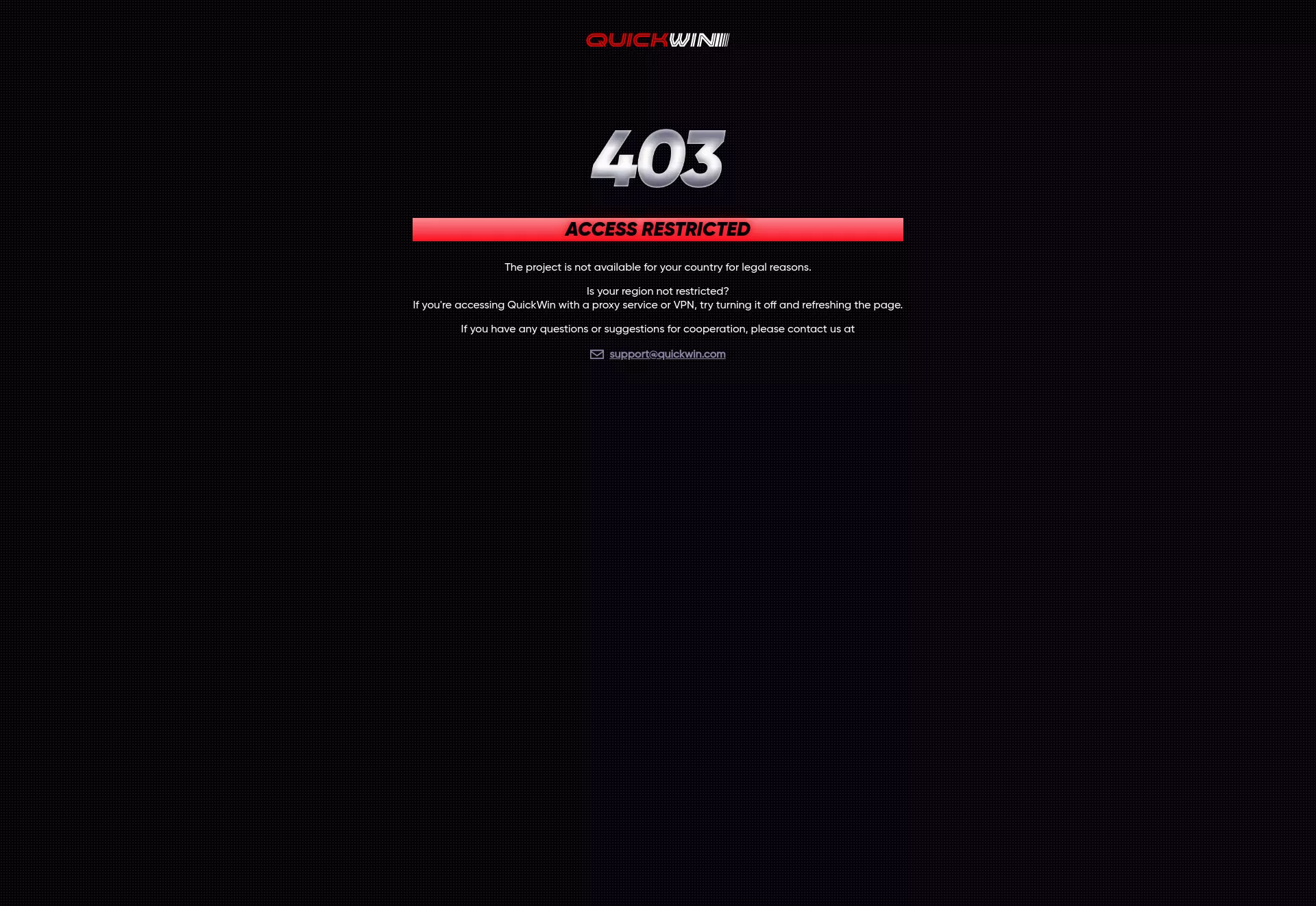 Desktop screen. QuickWin Casino 50% up to $700 + 50 FS