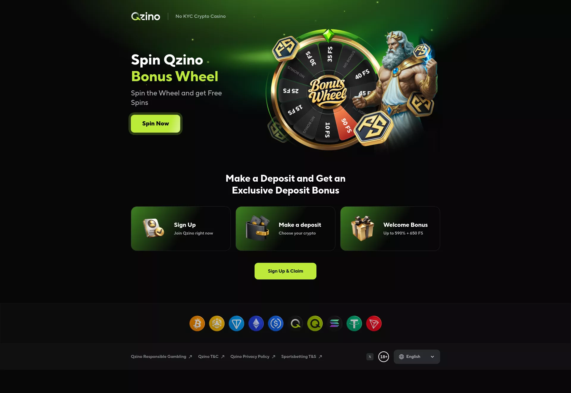 Desktop screen. Qzino Get 50 FS