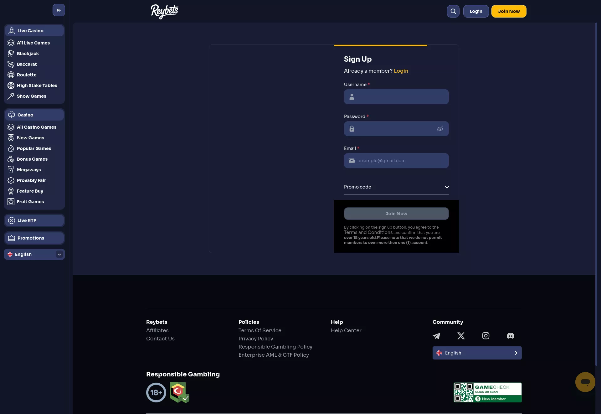 Desktop screen. Reybets 200% up to $1000