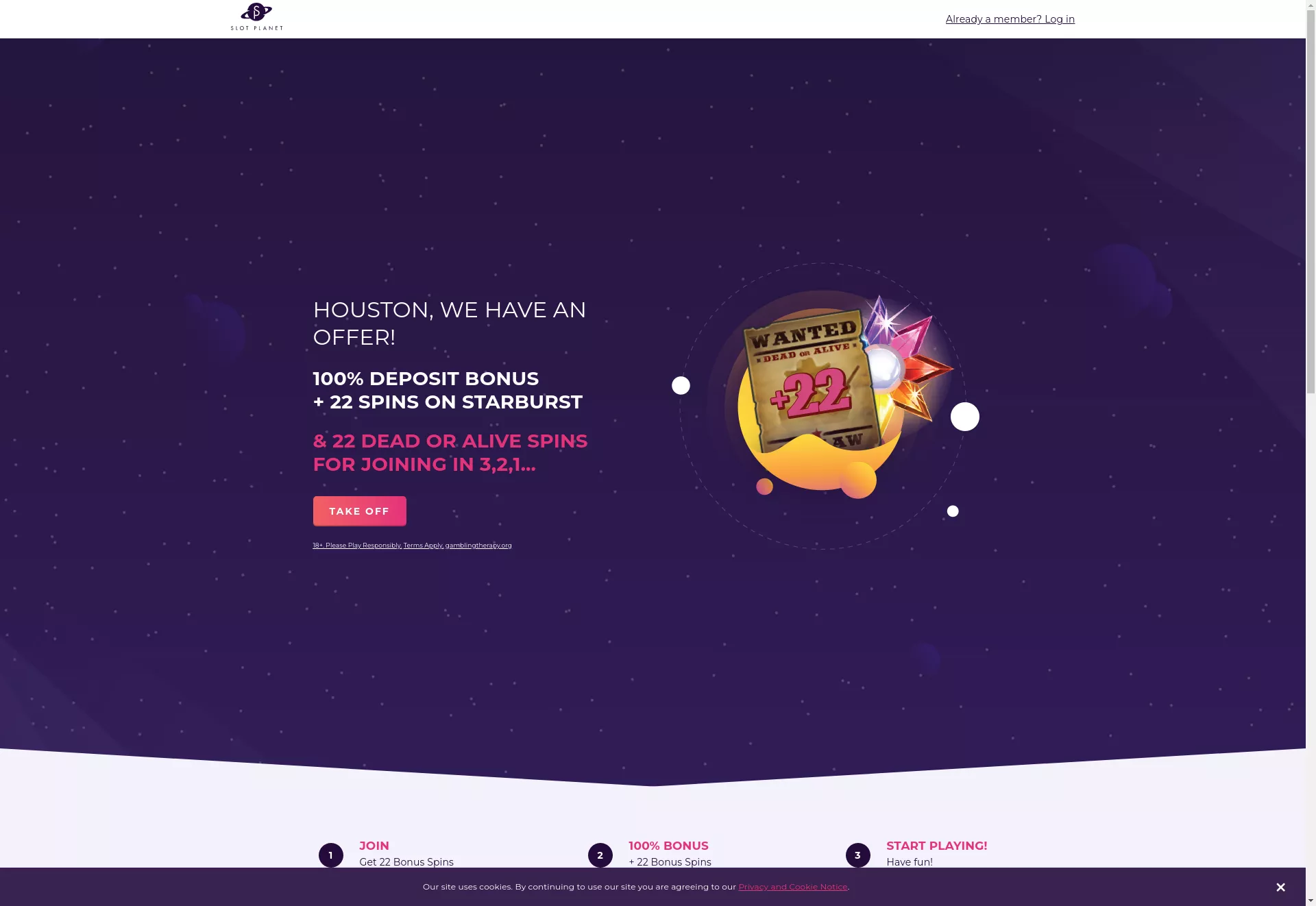 Desktop screen. Slot Planet Get 22 FS
