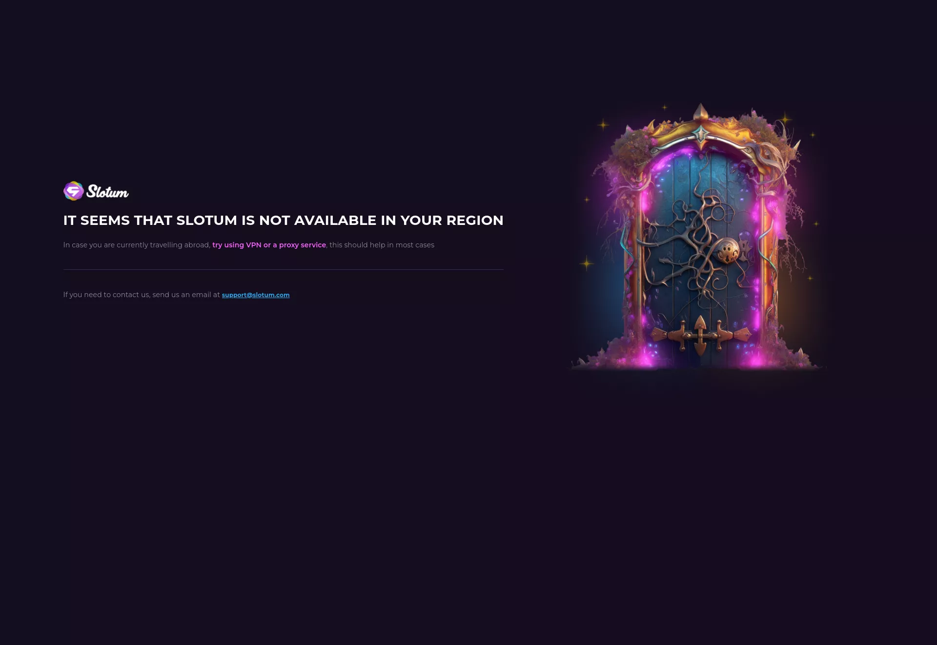 Desktop screen. Slotum Up to $750 + 200 FS