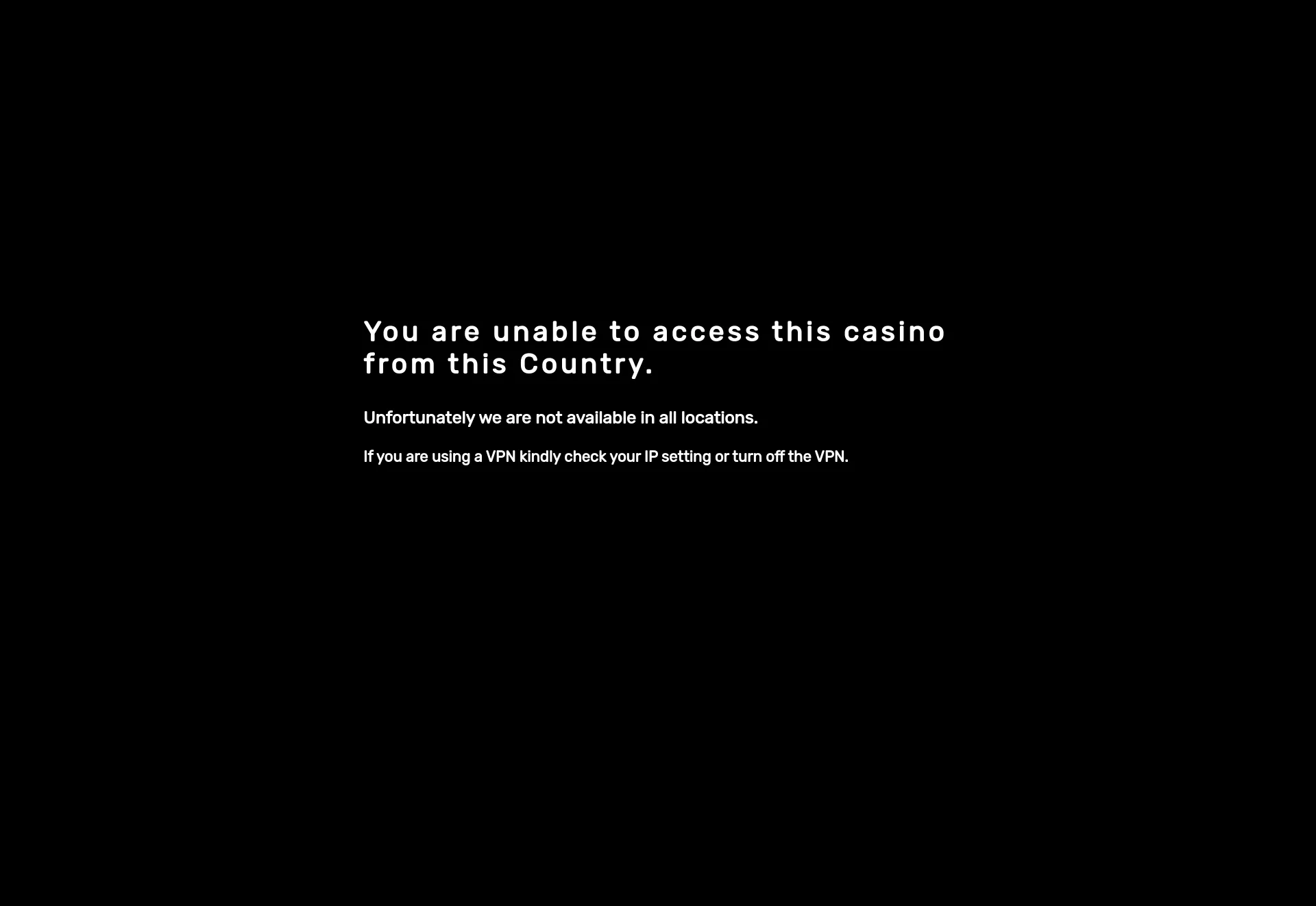 Desktop screen. Spin Casino Up to $1000