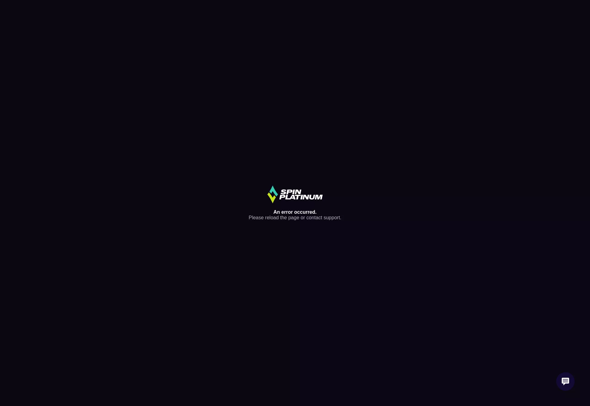 Desktop screen. Spin Platinum 100% up to $500 + 100 FS