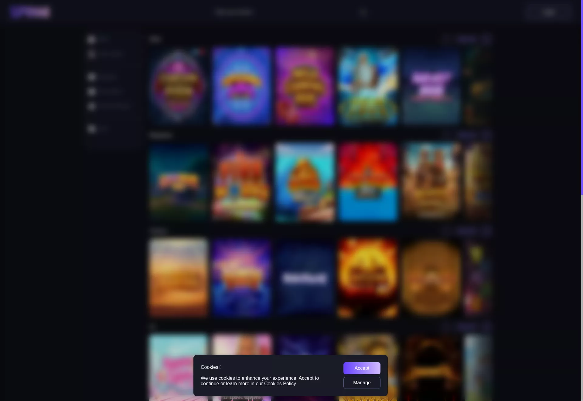 Desktop screen. Spinni Casino Up to $900 + 100 FS