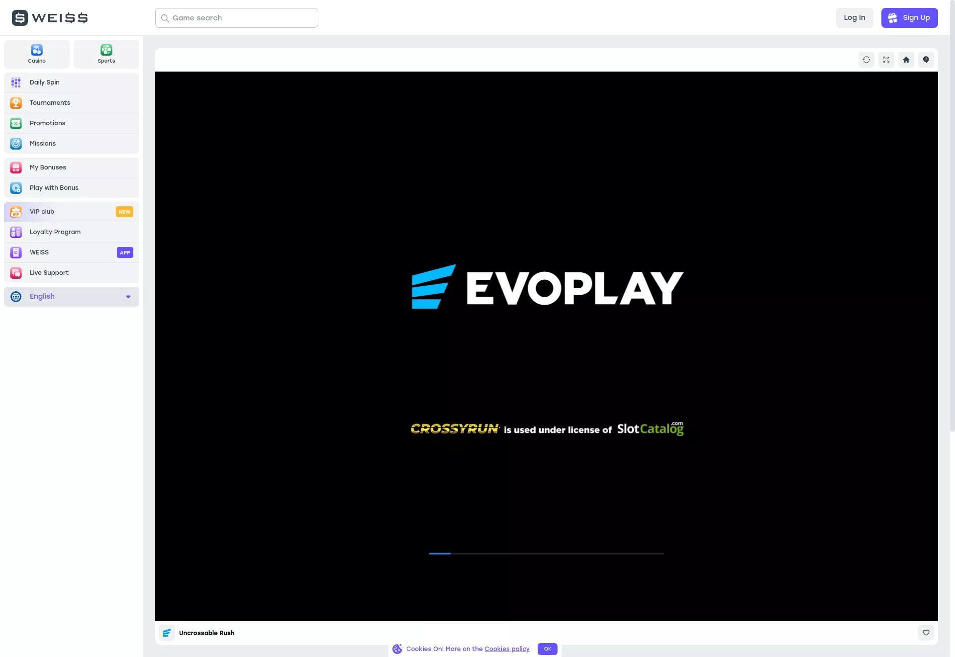 Desktop screen. Weiss.bet 350% up to ₮7000 + 260 FS