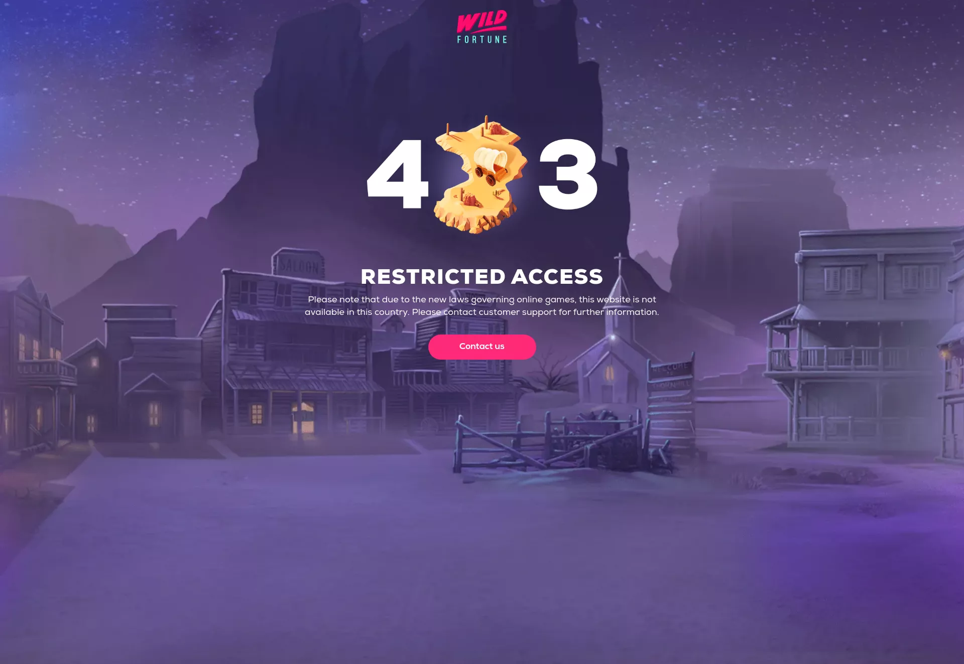 Desktop screen. Wild Fortune Up to $5000 + 250 FS