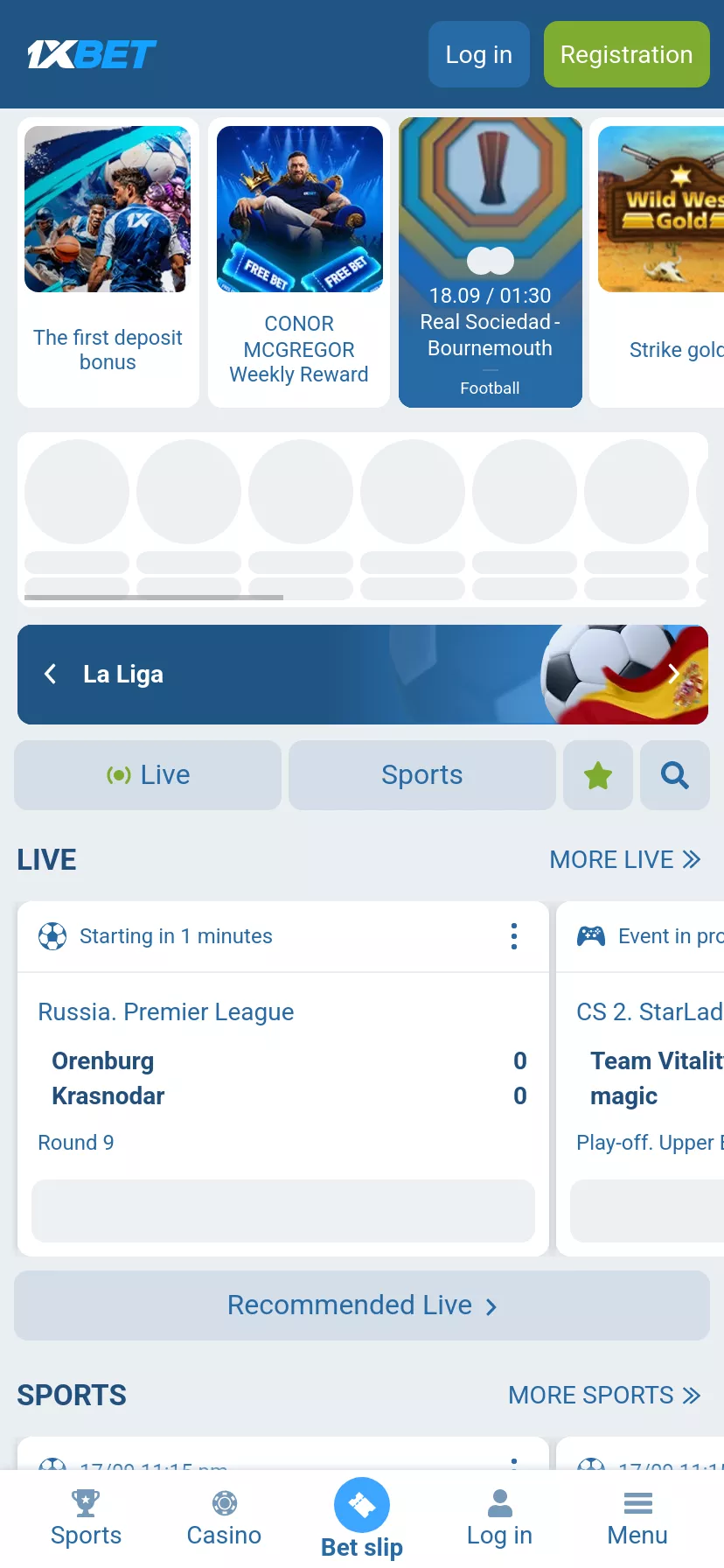 Mobile screen. 1xBet Up to K9,999,999 + 150 FS