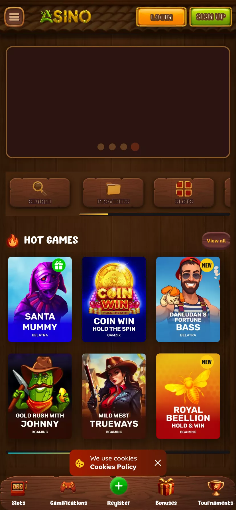 Mobile screen. Asino Up to C$2930 + 800 FS
