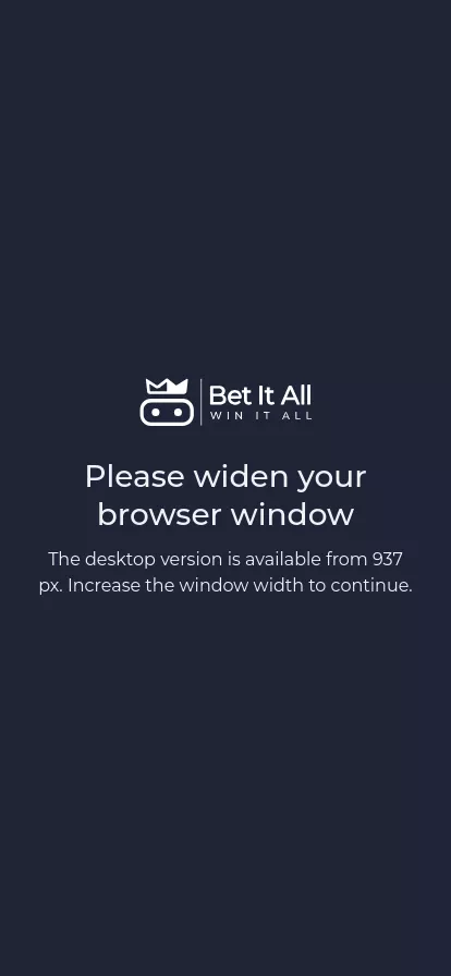 Mobile screen. Bet It All 100% up to $200 + 50 FS