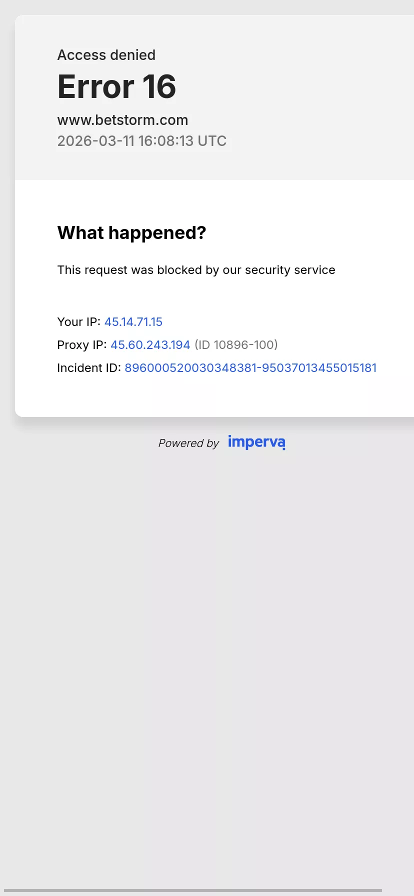 Mobile screen. Betstorm Casino 100% up to ¥10000 + 20 FS