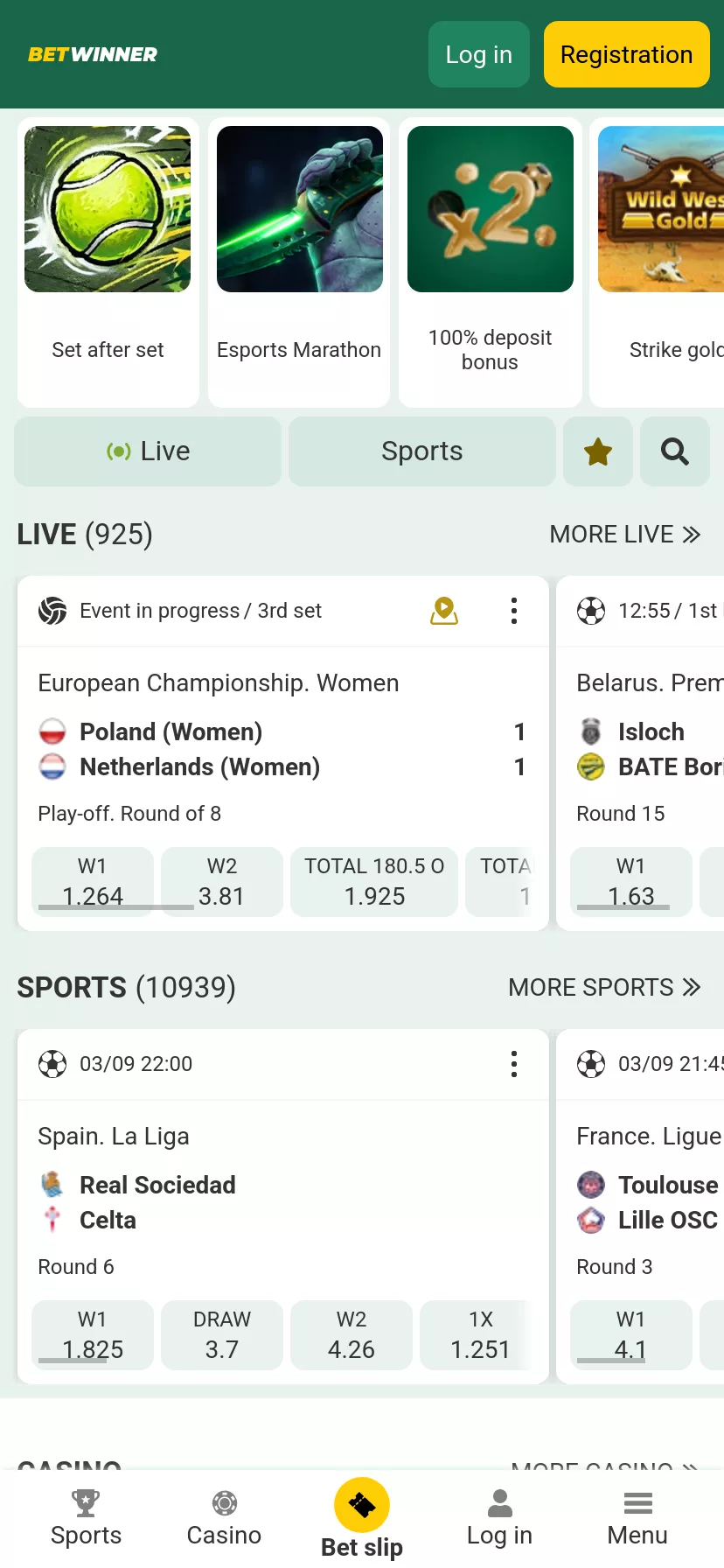 Mobile screen. Betwinner Up to Ssh998,204 + 150 FS