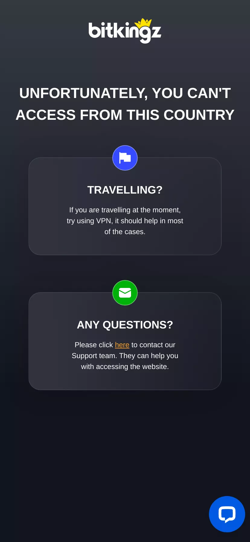 Mobile screen. Bitkingz 150% up to $150 + 150 FS