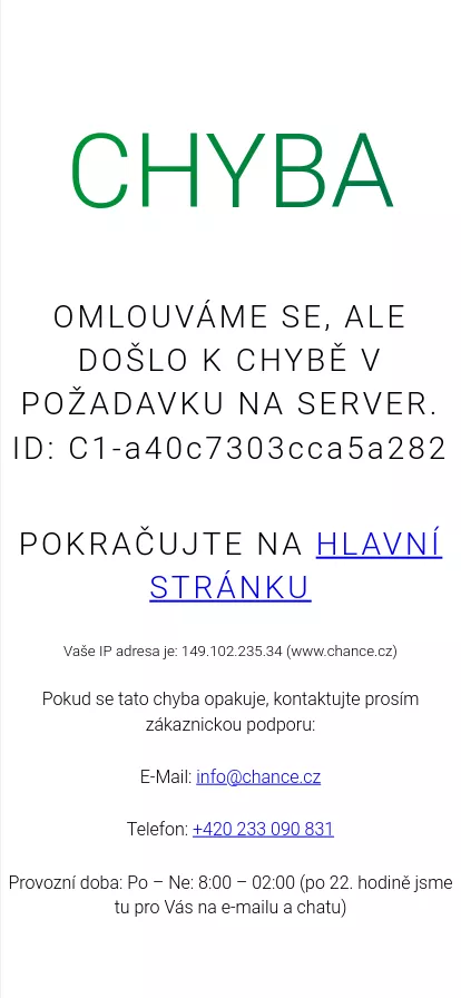 Mobile screen. Chance Až do Kč25000