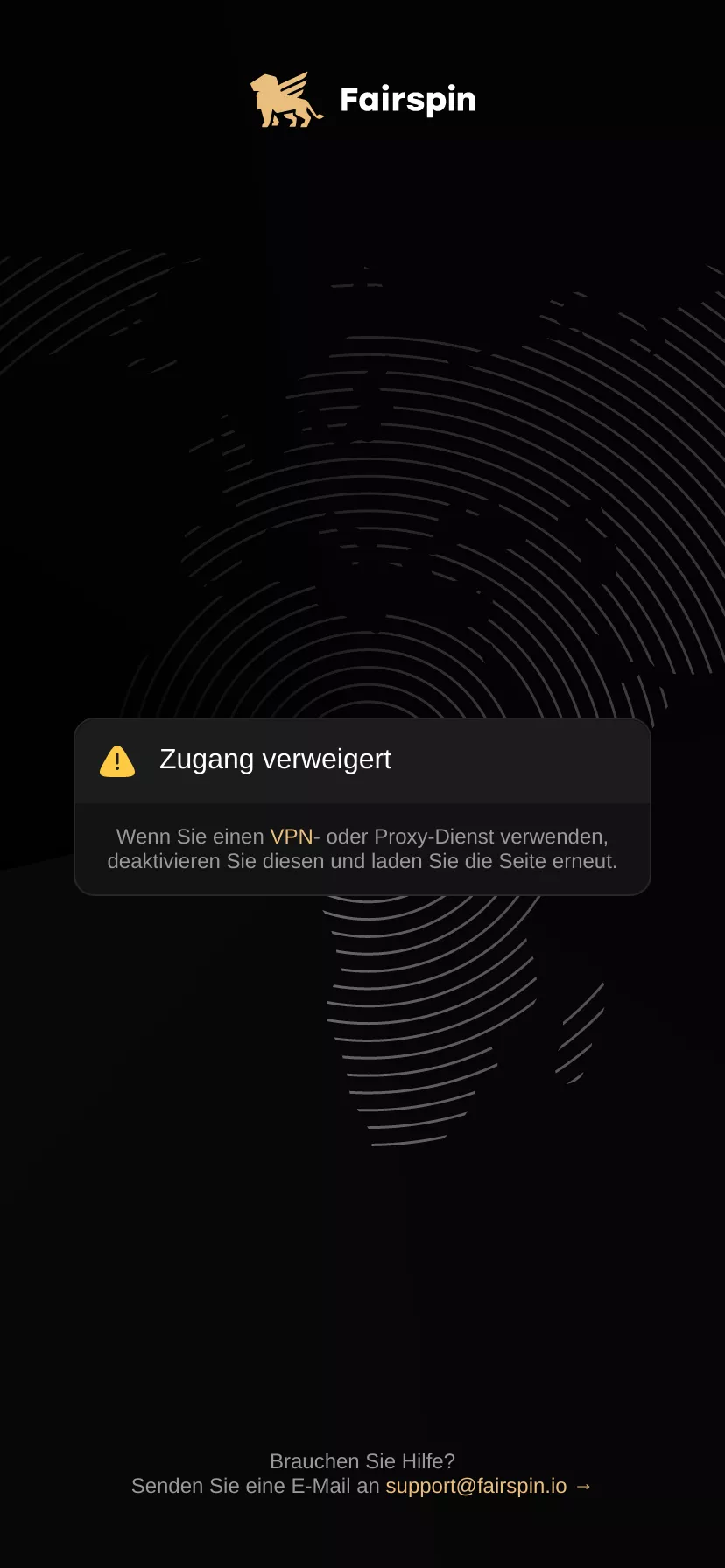 Mobile screen. Fairspin Up to $10000 + 200 FS