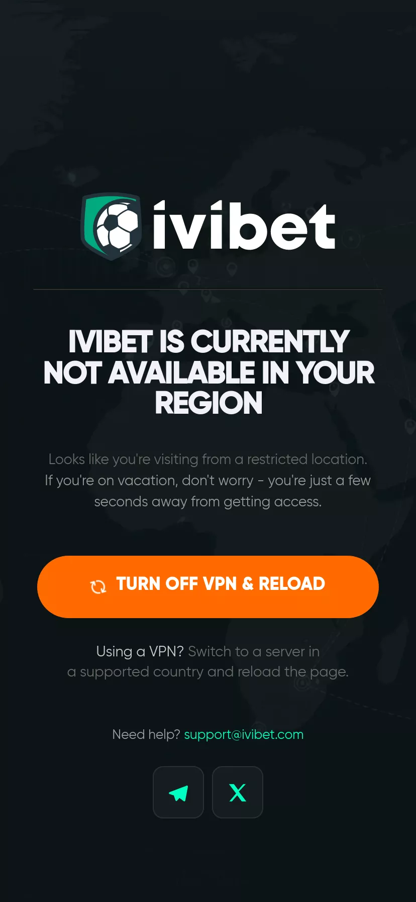 Mobile screen. Ivibet Casino Up to $300 + 170 FS