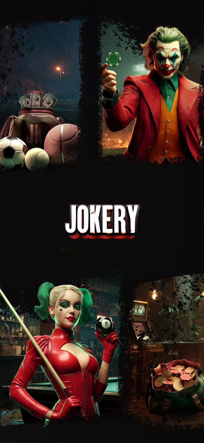 Mobile screen. Jokery Up to 5% cashback up to $2000