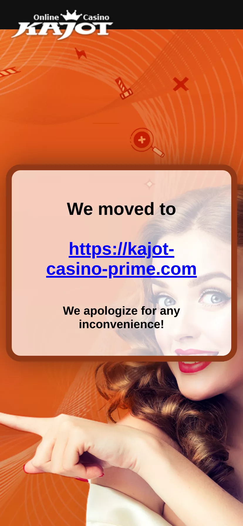 Mobile screen. Kajot Casino 100% up to $300