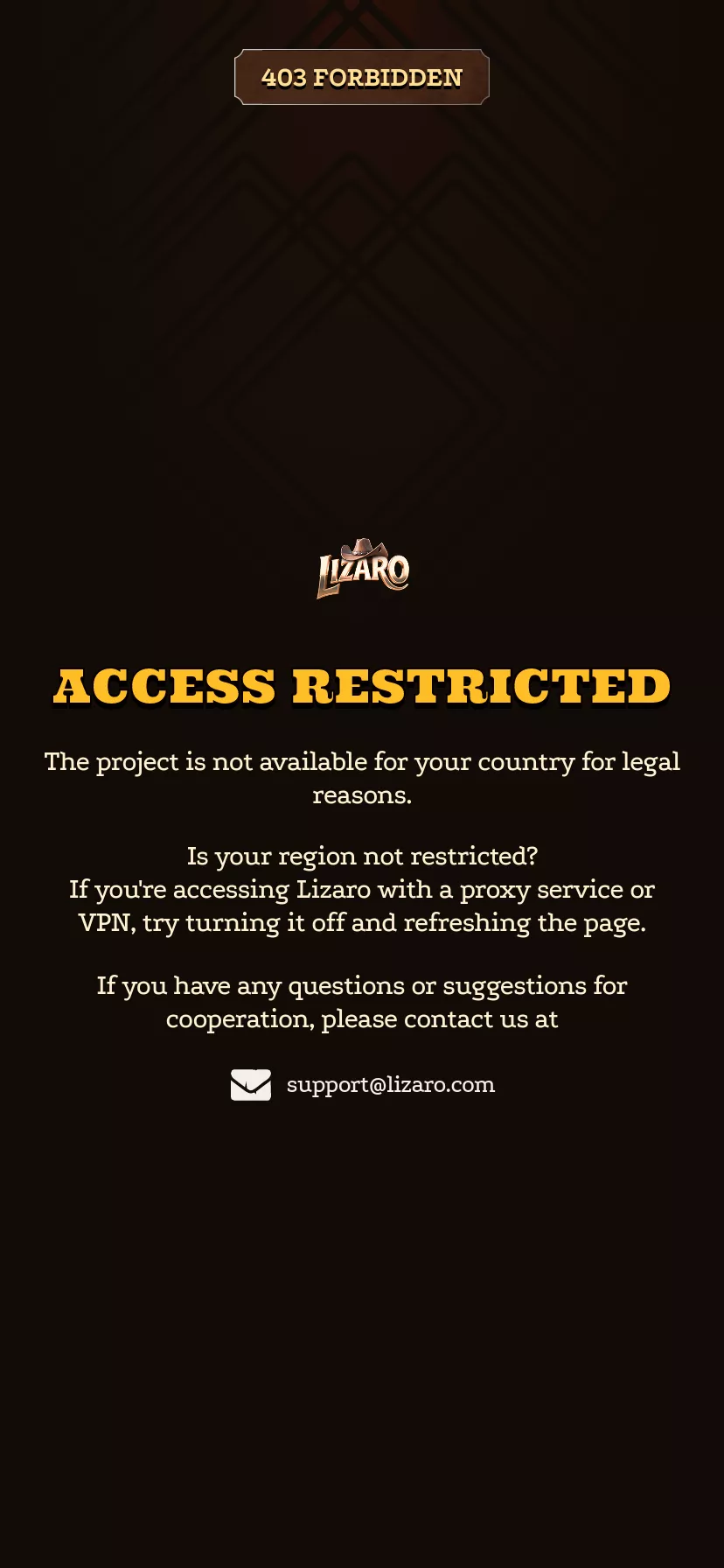 Mobile screen. Lizaro 50% up to $700 + 50 FS