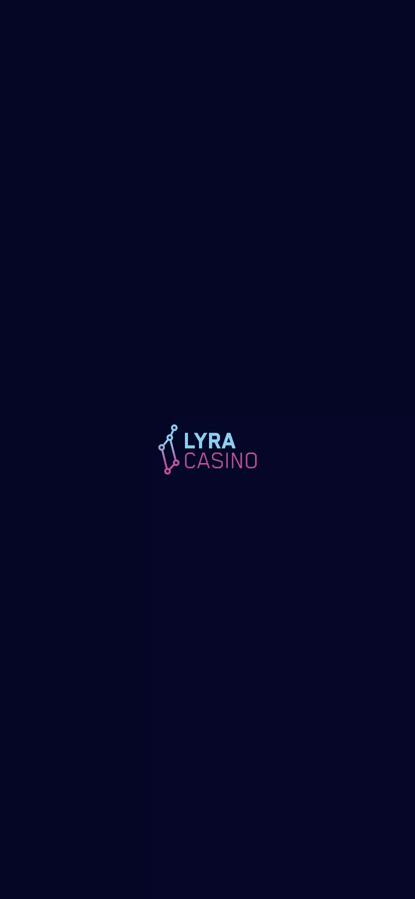 Mobile screen. LyraCasino 200% up to $1000