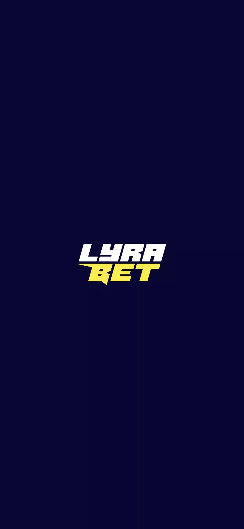 Mobile screen. Lyrabet 200% up to $1000
