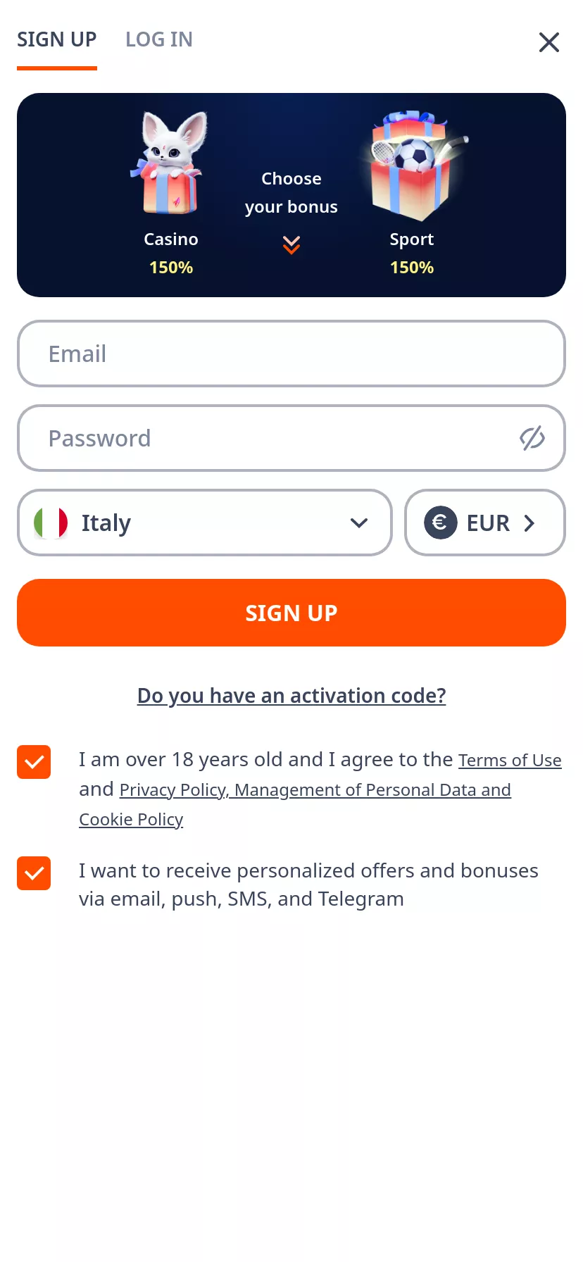 Mobile screen. MONRO Casino Ottieni 50 Giri Gratuiti