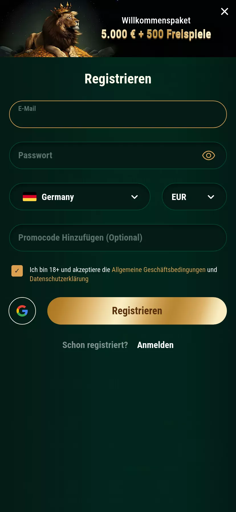 Mobile screen. Richard Casino Up to €‎5000 + 300 FS