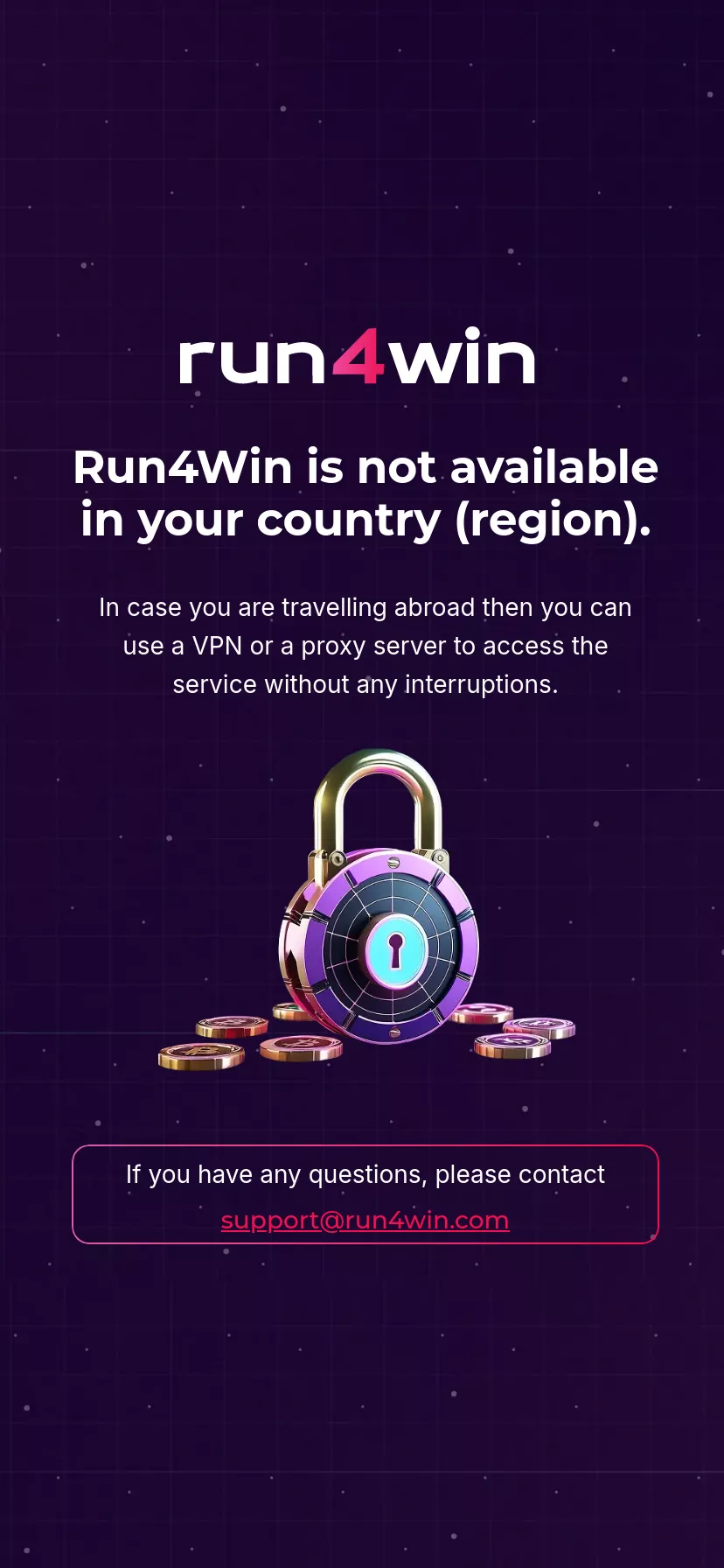 Mobile screen. Run4Win Casino Get 20 Free Spins