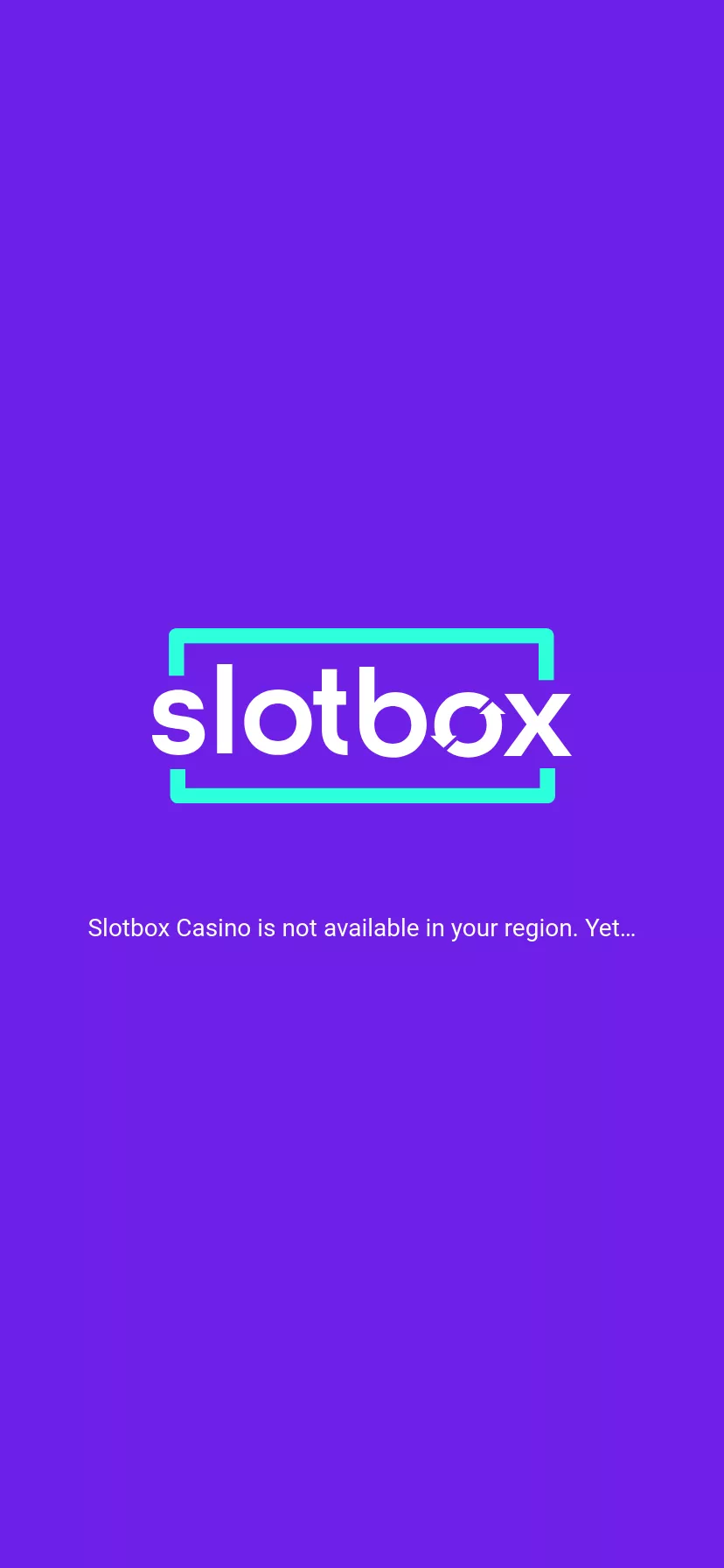 Mobile screen. Slotbox Casino Up to $1000 + 100 FS