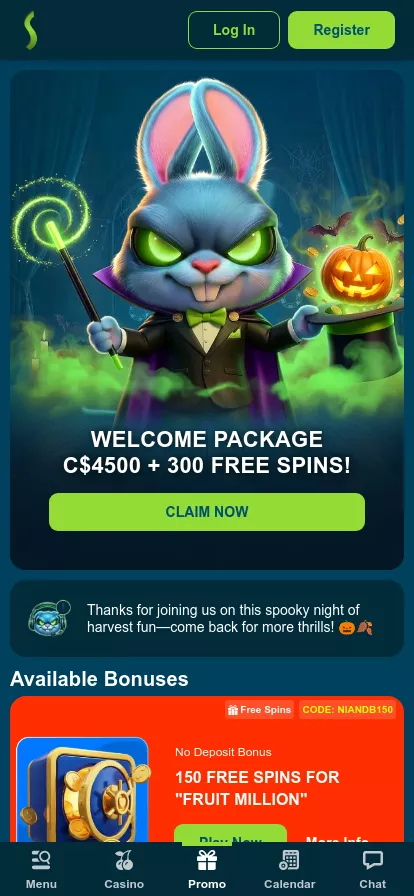 Mobile screen. Stakemania Up to C$4500 + 300 FS