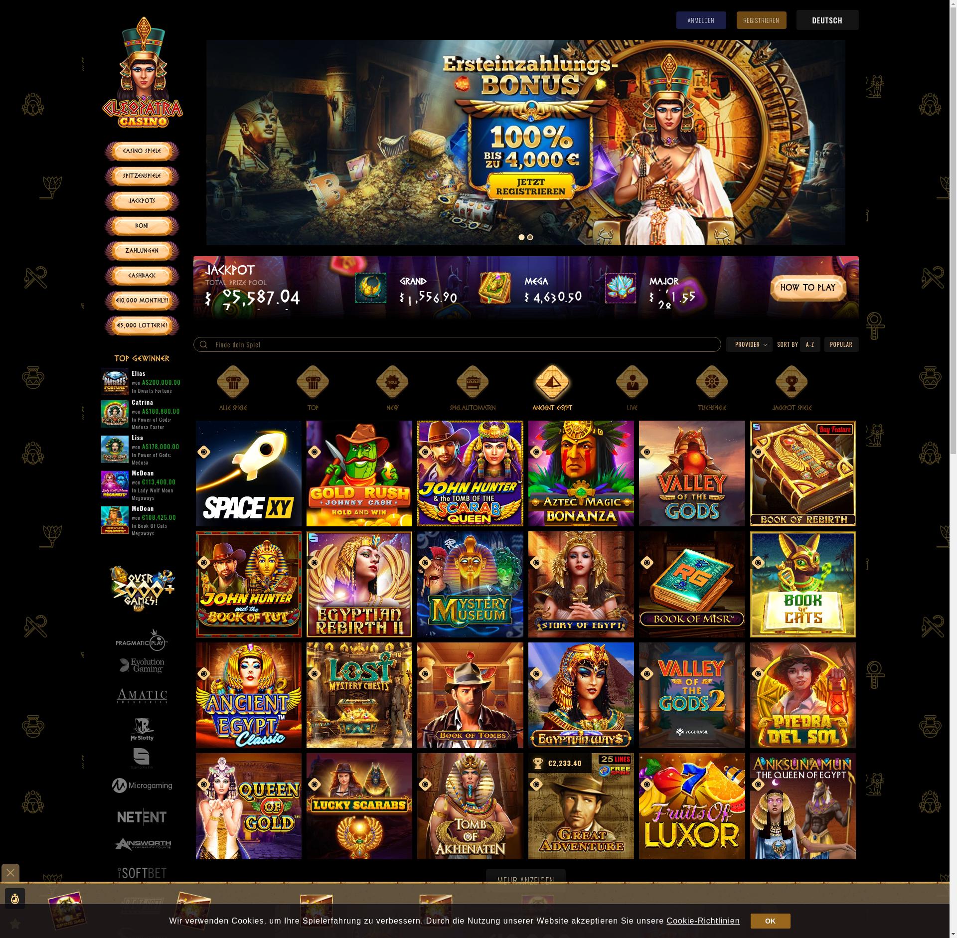 Cleopatra Casino Review & Bonuses | May, 2023