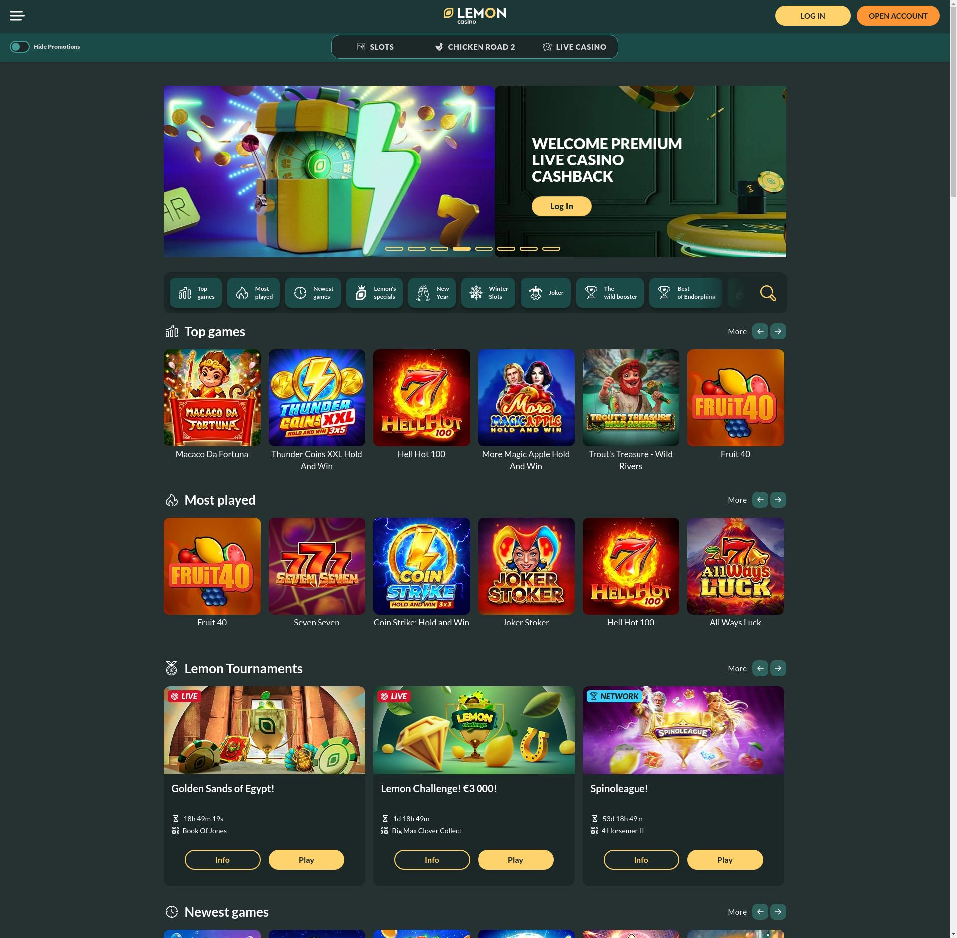 Lemon Casino Screenshot