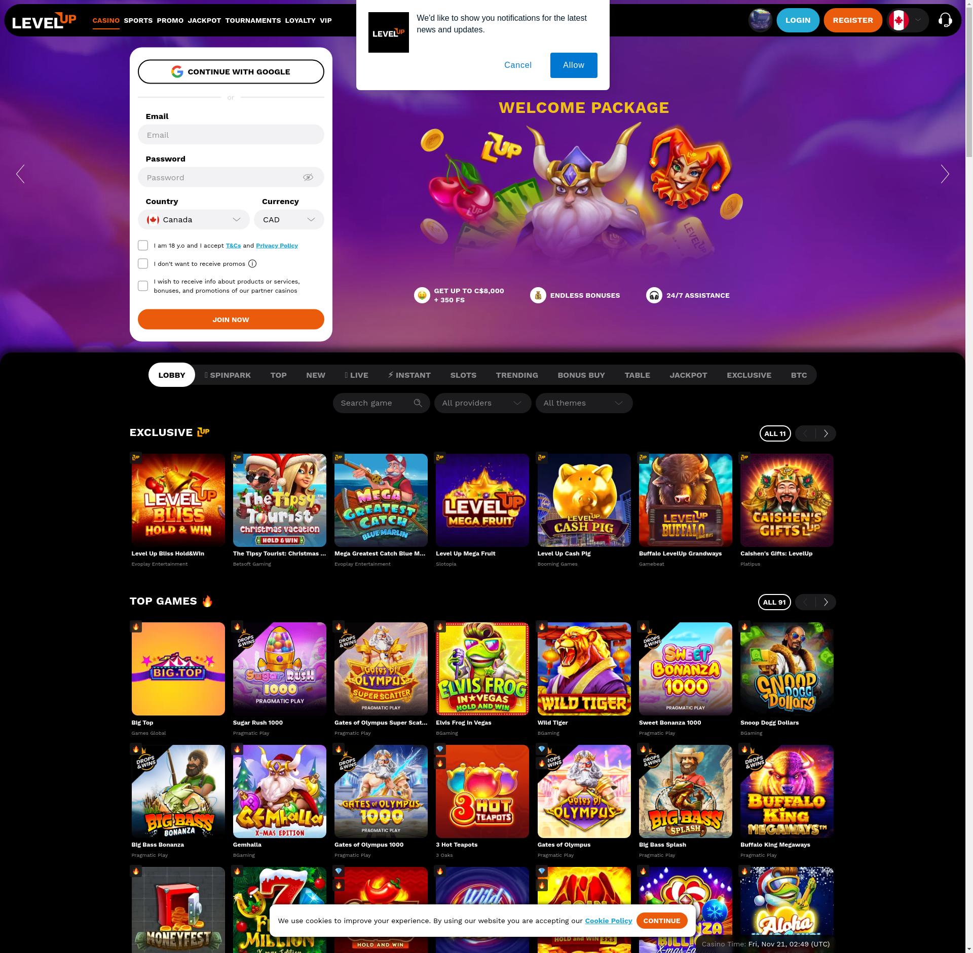 Level Up Casino Image