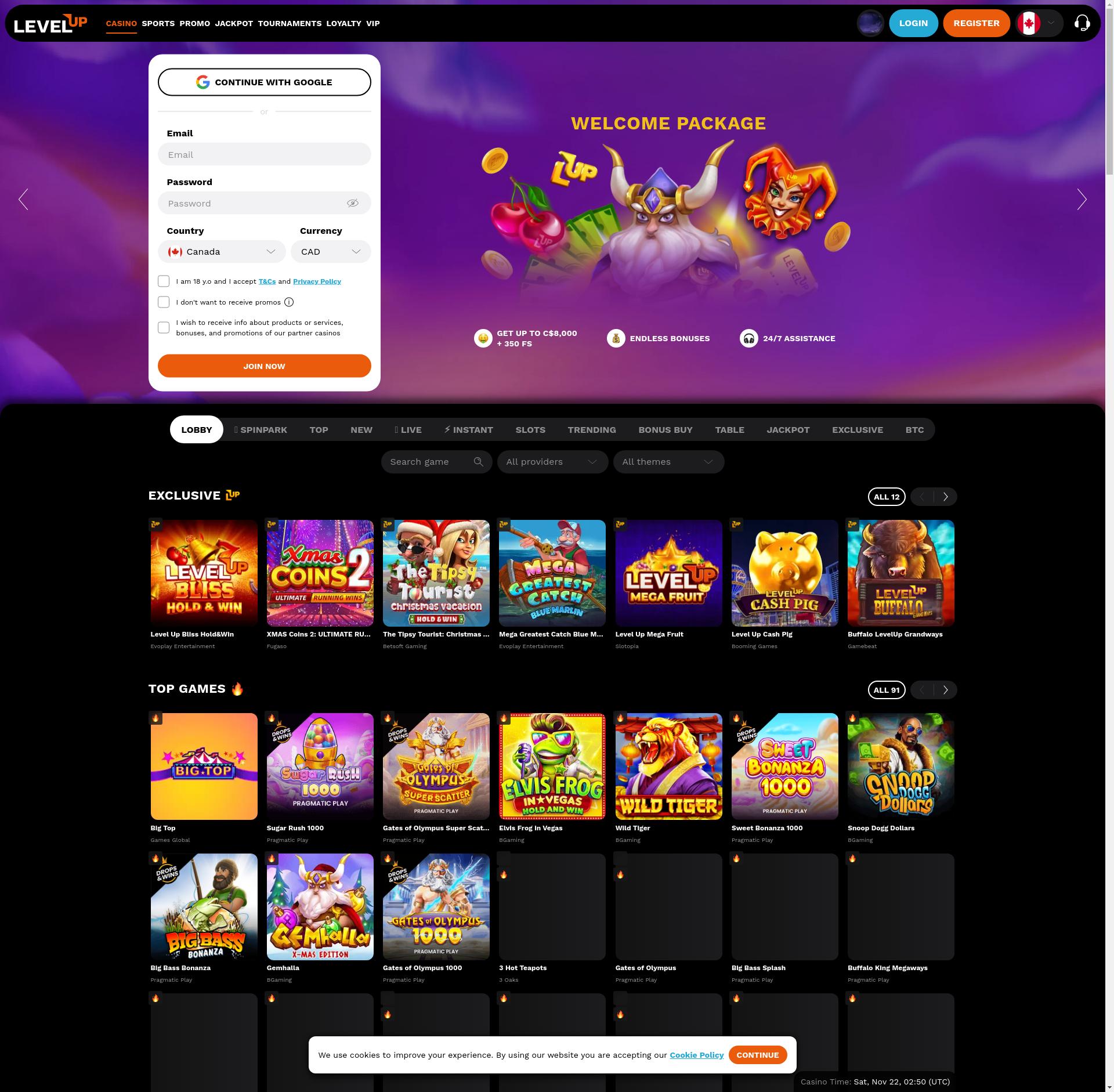 Level Up Casino Image