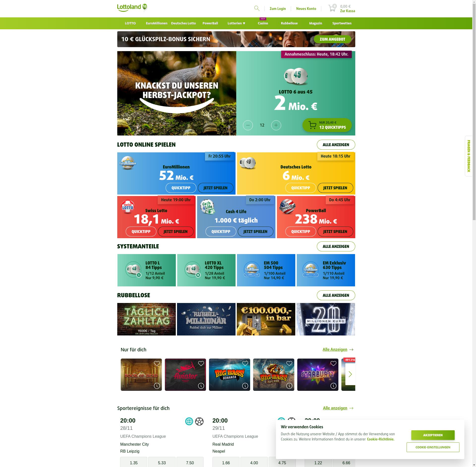 Lottoland Casino Review & Bonuses