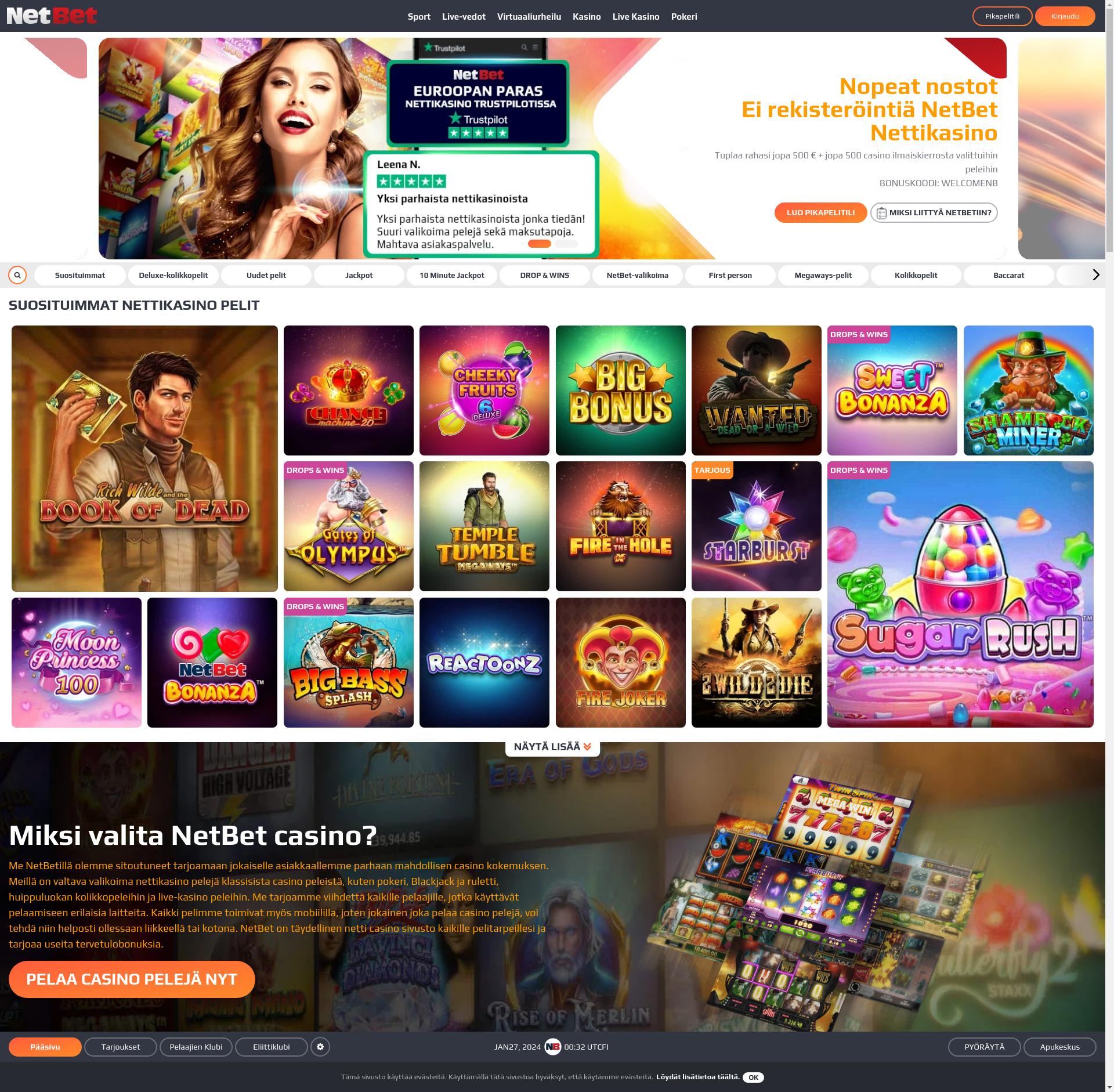 NetBet Casino Review & Bonuses