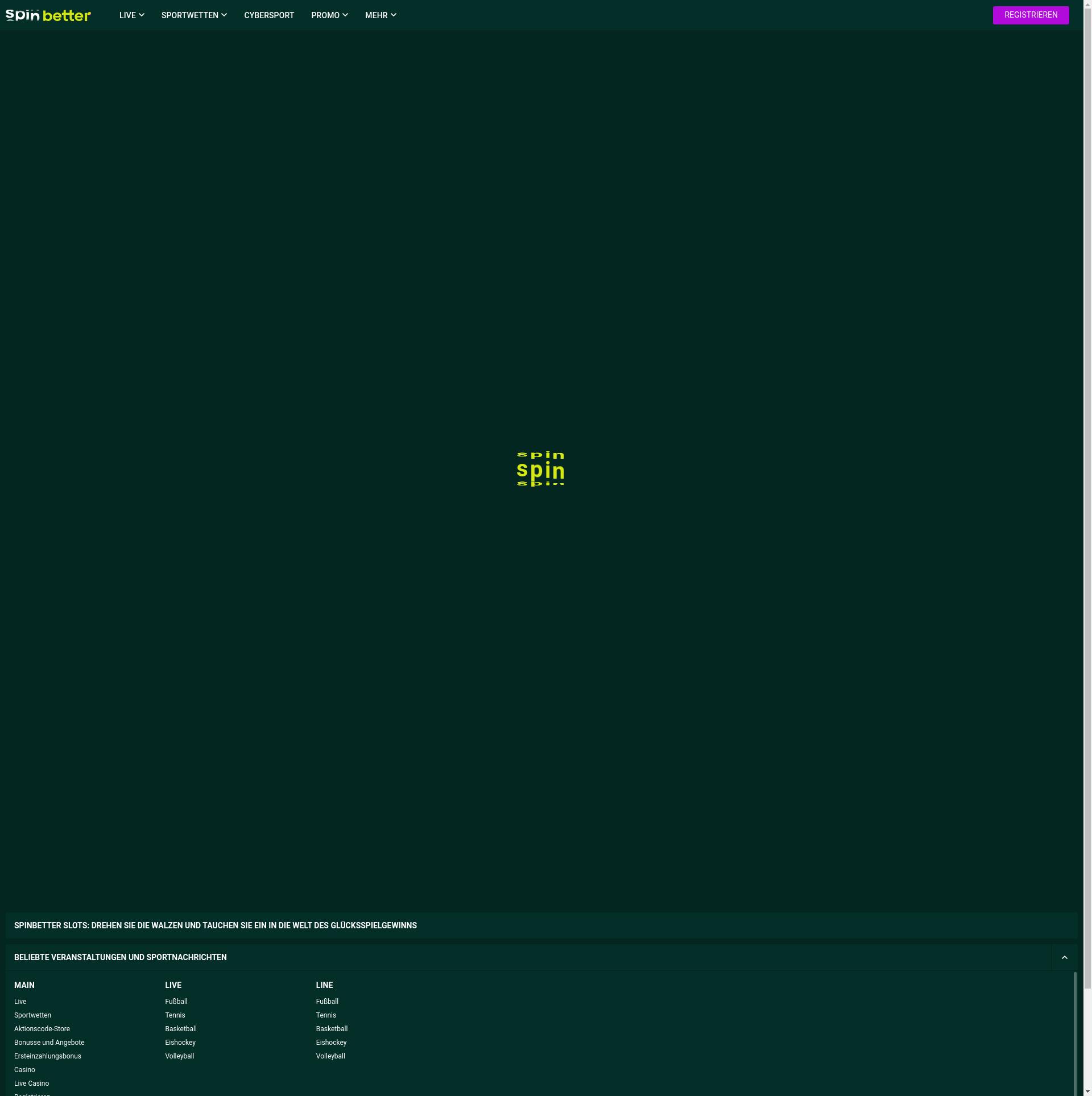 spinbetter official site
