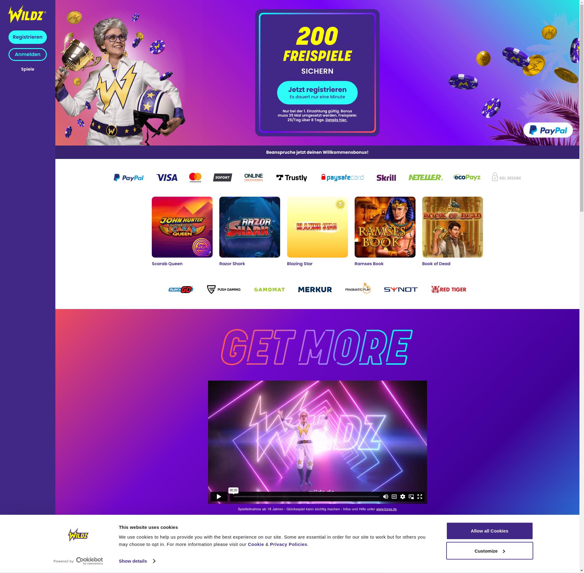 Wildz Casino Online 【Full Review & Slots & Games 2022】