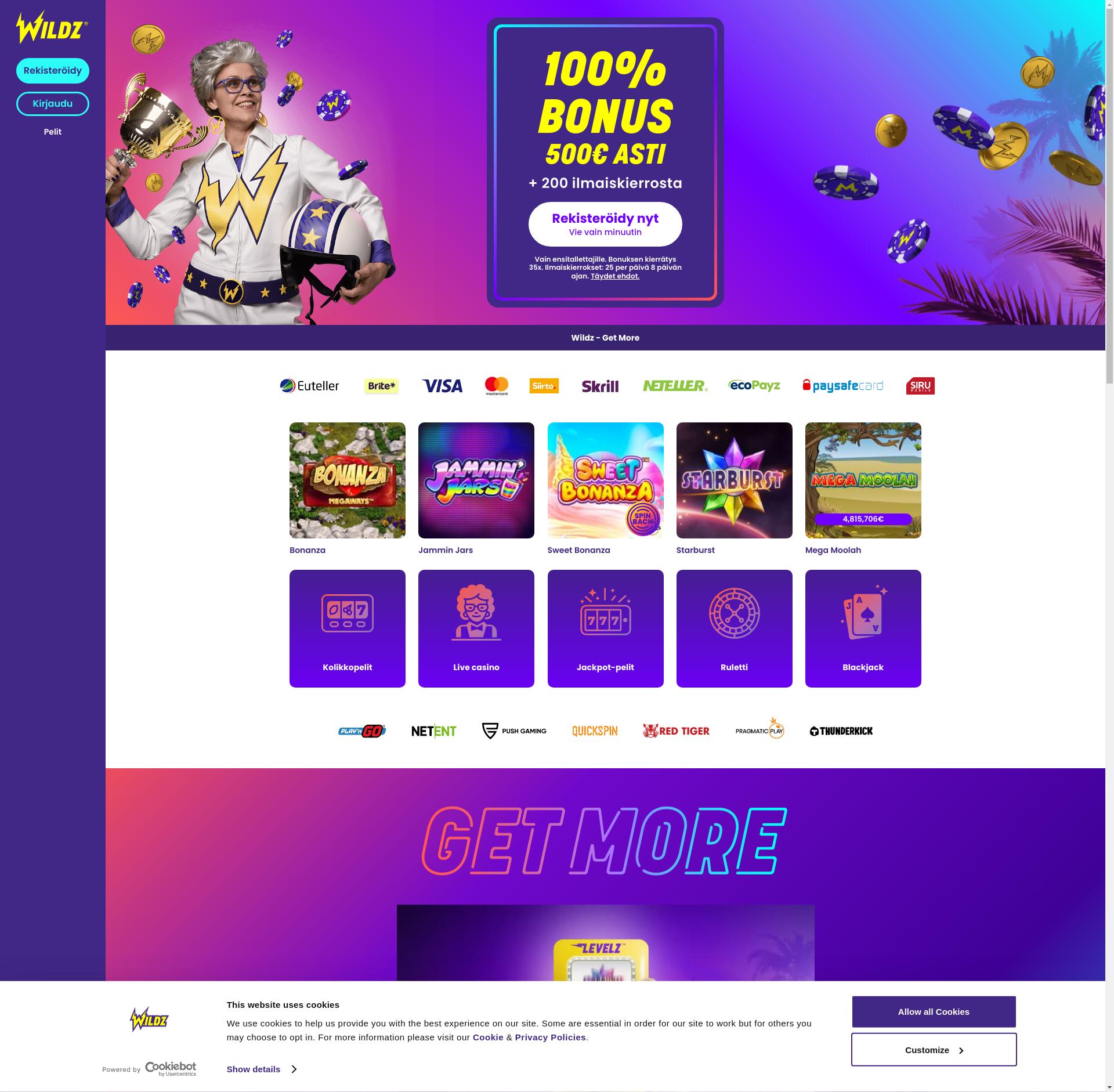 Wildz Casino Review | Claim a 500 EUR Bonus